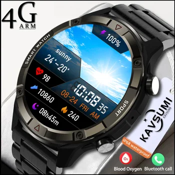 Bluetooth Call Smartwatch Мужские 2023 Новые 4G Смарт-часы с памятью AMOLED 1,6 дюймов HD, Всегда отображающие Наушники Huawei TWS + коробка