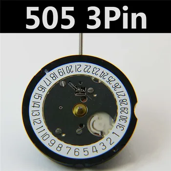 Запчасти для ремонта часов для Кварцевого часового механизма Ronda 505 С датой в 3 ', Датой в 6' и стержнем батарейки для аксессуаров для часов с 3 контактами