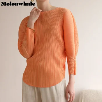 MelonWhale Miyake, Плиссированная футболка с длинным рукавом 