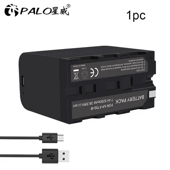 USB Iutput NP-F970 NP NP-F960 F960 F970 Аккумулятор емкостью 6000 мАч со светодиодным индикатором зарядки для Sony F960 PLM-100 CCD-TRV35 MVC-FD91 MC