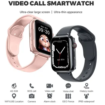 для Xiaomi Mijia Kids 4G Smart Watch SOS GPS-трекер местоположения, камера для видеозвонков, чат, SIM-карта, Водонепроницаемые умные часы для детей