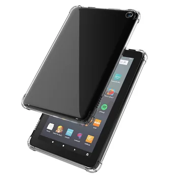 Чехол для Amazon Kindle Fire 7 Case 2022 Мягкая Силиконовая Задняя крышка из ТПУ для Kindle Fire7 2017 Прозрачная Противоударная Основа
